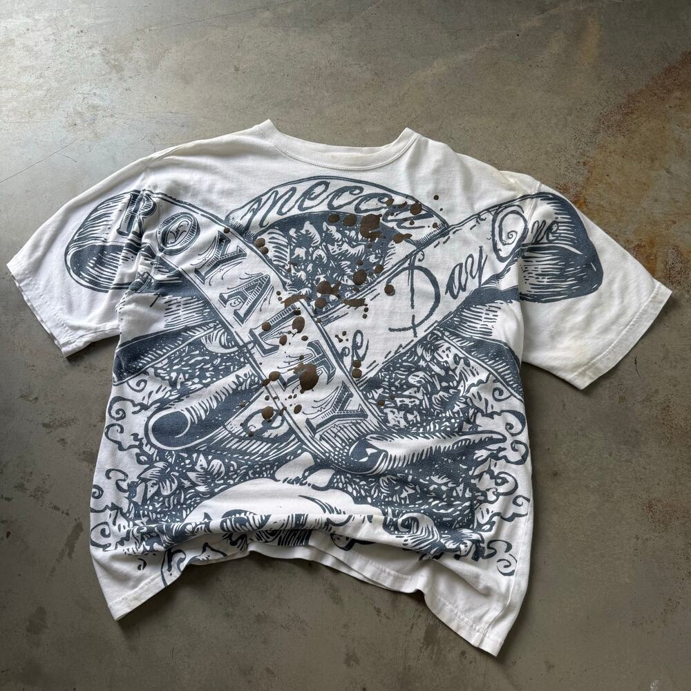Vintage Y2K Mecca Hip Hop Cybergoth Grunge Jesse Pinkman Retro T-shirt Size XL